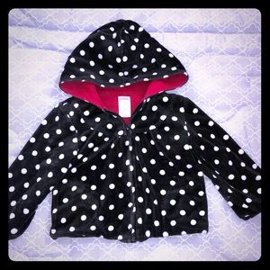 polka dot baby girl sweater
